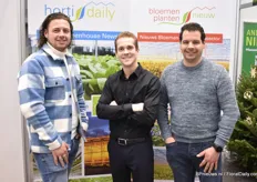 Diego Bruijn (left) and Jan van der Sar (right) from Solid Plant Productionscame came to visit the BPnieuws booth. Solid Plant Productions specializes in creating luxurious and trendy plant arrangements for wholesalers and exporters within and outside Europe.